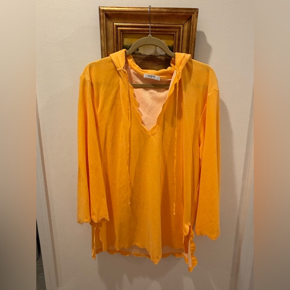 Marysia Swim NWOT Orange Hooded Coverup